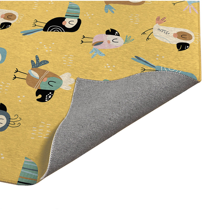 Tapis de jeu pour enfants Ol Birds, Rectangle 5 pi x 7 pi