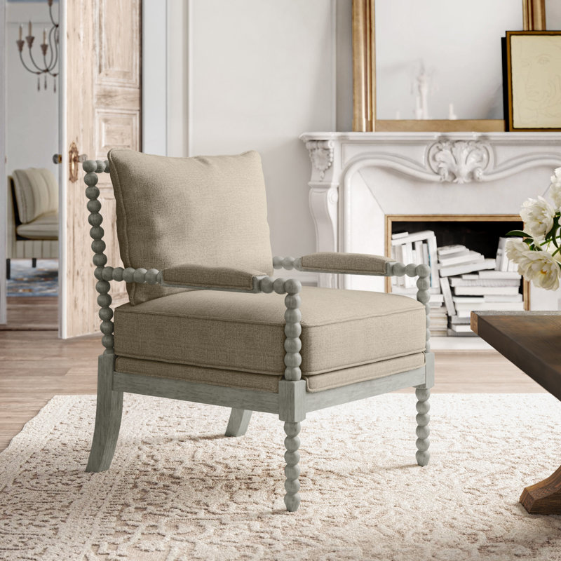 Timmey 26.75" Wide Polyester Armchair, Dolphin Fabric