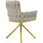 Bessellieu 46cm H Velvet Upholstered Metal Armchair-1515579689-1515579693