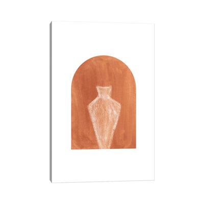 Terracotta Arch And Vase by Whales Way - Print on Canvas