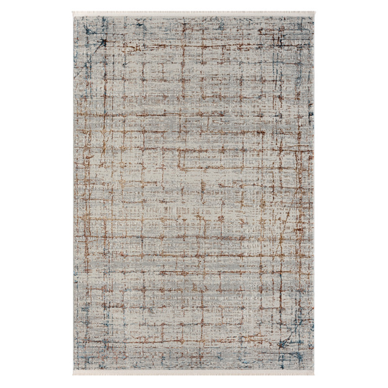 Arian light grey Rug, Rectangular 160 x 230cm