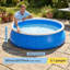Piscine gonflable Scendor, grande piscine hors terre ronde de 120 po x 30 po, piscine gonflable d'une capacité de 4700l / 1200gal