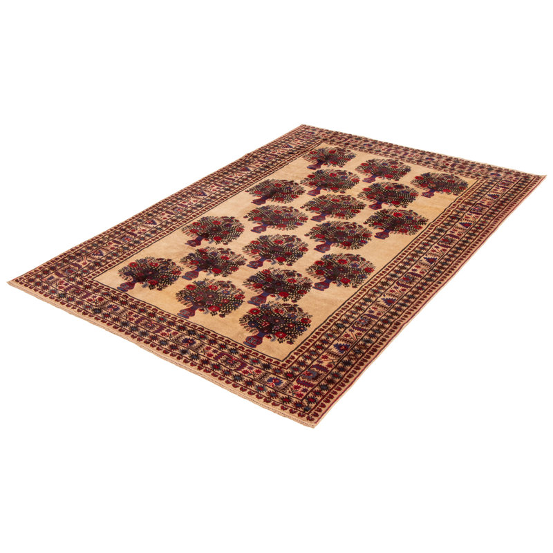 Tapis brun clair 6 pi 9 po x 9 pi 7 po Lynore