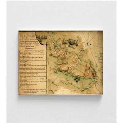 Rhode Island And Operation Of The French Fleet, Rhode Island Antique Map, French Troop Art Print, Colonial Town Print, USA State Map Print