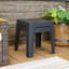 Ensemble de tables d'appoint carrées en plastique Broshouse-702920207