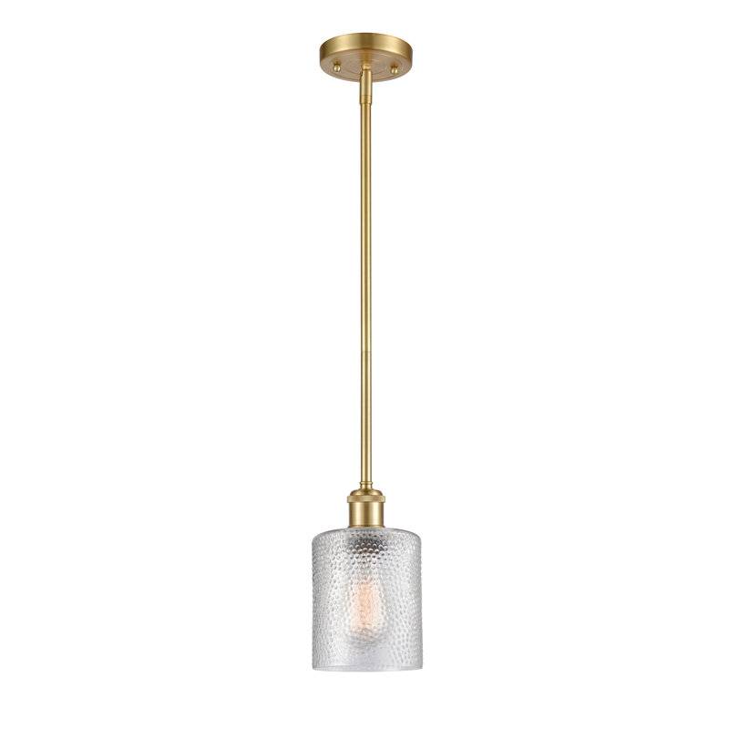 Leilani 1 - Light Single Pendant, Clear, Satin Gold