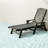 Durable Patio Lounge Chairs, Grey Hdpe Chaise With Adjustable Backrest For Relaxation