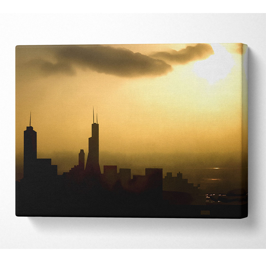 Chicago - Kunstdrucke auf Leinwand - Wrapped Canvas