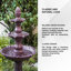 Fontaine de jardin d'extérieur à trois niveaux 51 po XBrand Classic-996474234