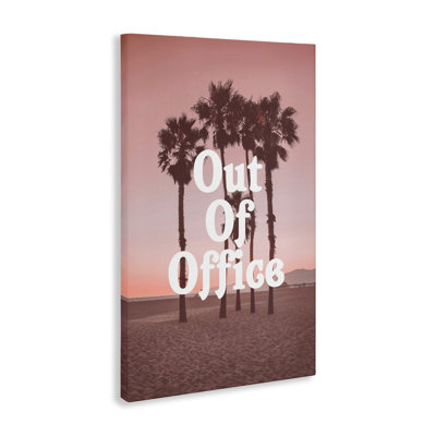 Out Of Office Tropical Escape Canvas, design by Lil' Rue