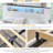 Modern King Size Bed Frame with 4 Drawers, Led Lights, Wood Platform Bed with Charging Station-994417688