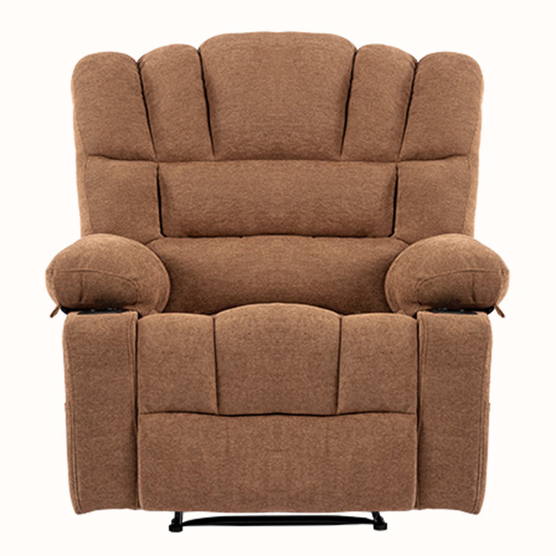 Dekin Upholstered Recliner, Brown Chenille