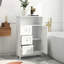 Armoire de rangement pour salle de bain avec 3 tiroirs et 1 porte