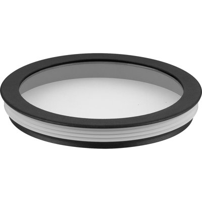 Lentille cylindrique ronde en verre transparent
