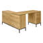 Bureau d'ordinateur d'angle en forme de L en métal, pour le travail, un bureau personnel ou un ordinateur portable-1258264576