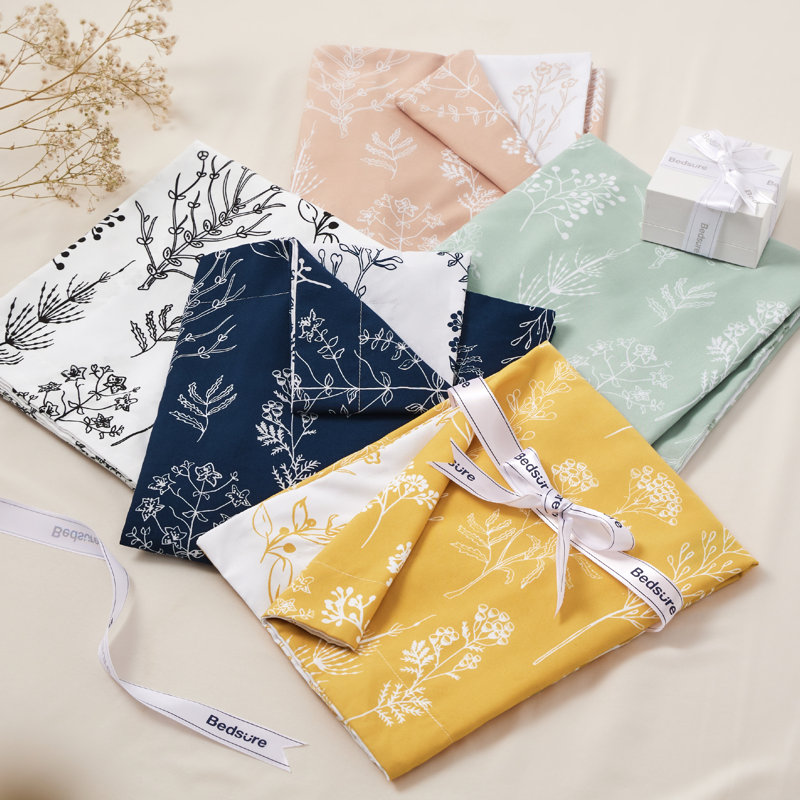 Best Seller Bedsure Comforter Set Reversible Cute Floral Bedding, 89GSM, Emerald, Queen