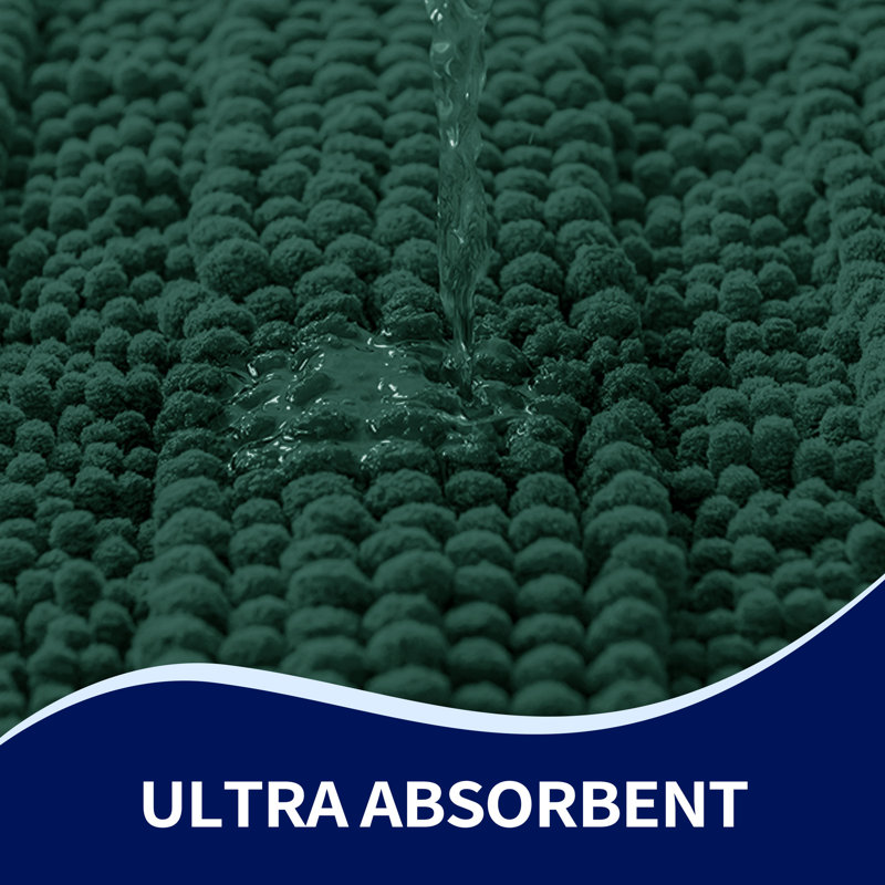 Lasse Non-Slip Bath Rug, Celadon