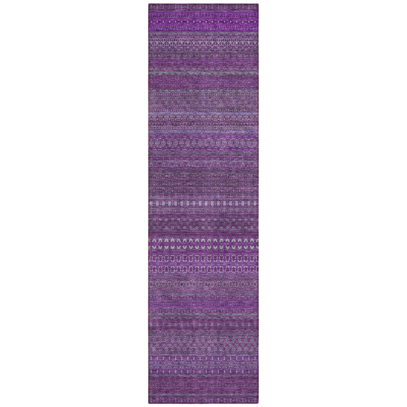 Tapis de couloir extérieur rayé 8 po