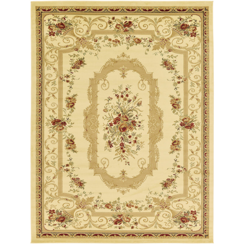 Debora Oriental Area Rug, Rectangle 7'1" x 10', Cream