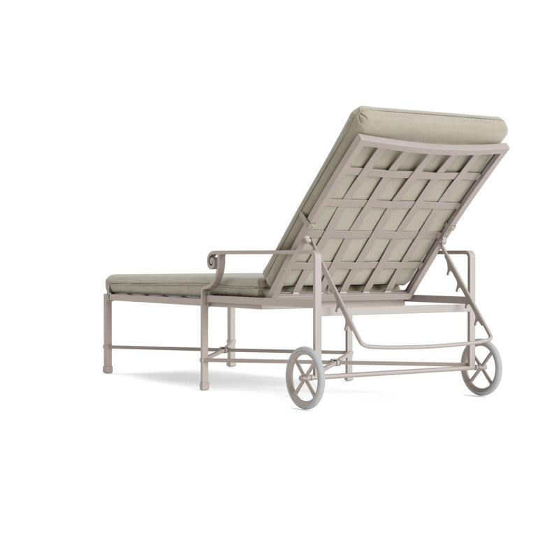 Venetian Outdoor Chaise Lounge, Fusion Moccasian, Dove Smooth