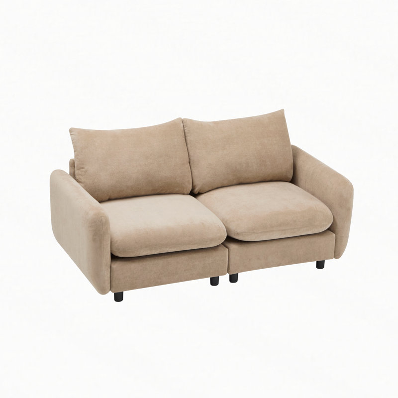 Canapé d'angle modulaire en velours