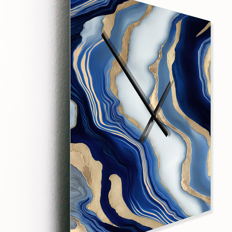 Inori - Horloge murale moderne abstraite, H 40 po x l 30 po x P 1 po