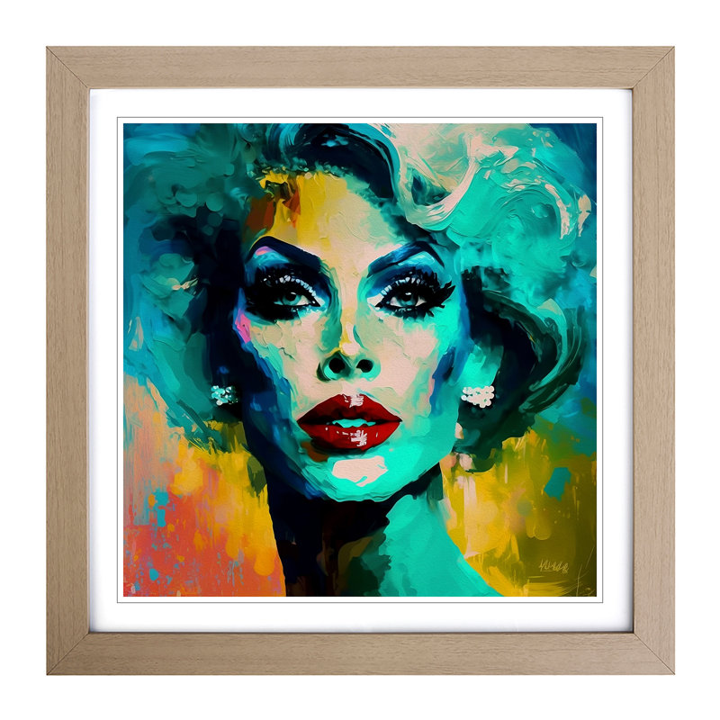 Single Picture Frame Print on Wood, Oak