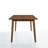 Lucia Rubberwood Rectangular Solid Wood Top with Solid Wood Base Dining Table-1304657901