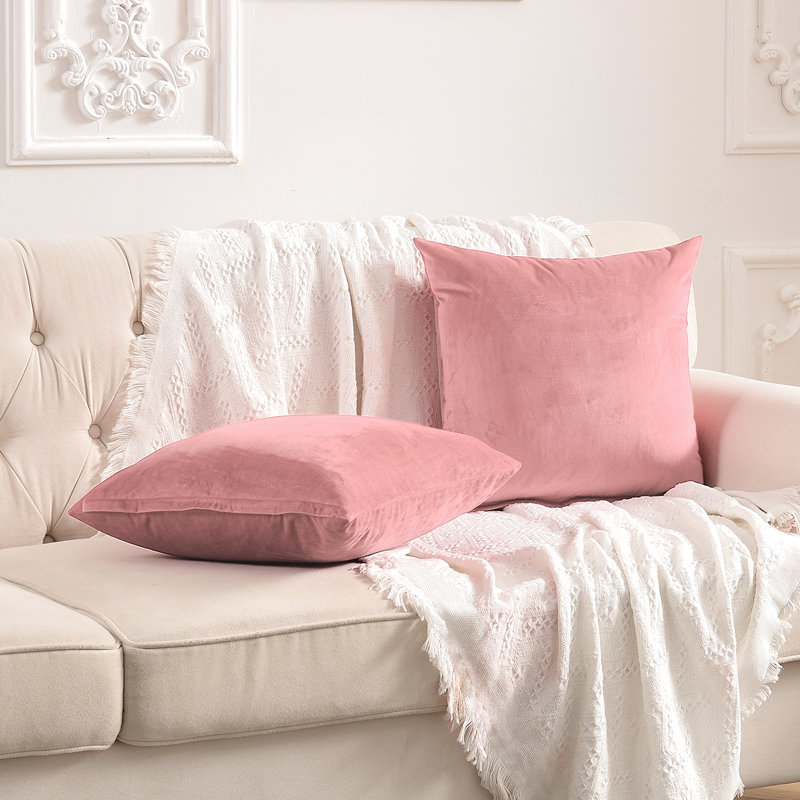 Square Pillow Cover, 18" x 18", Pink