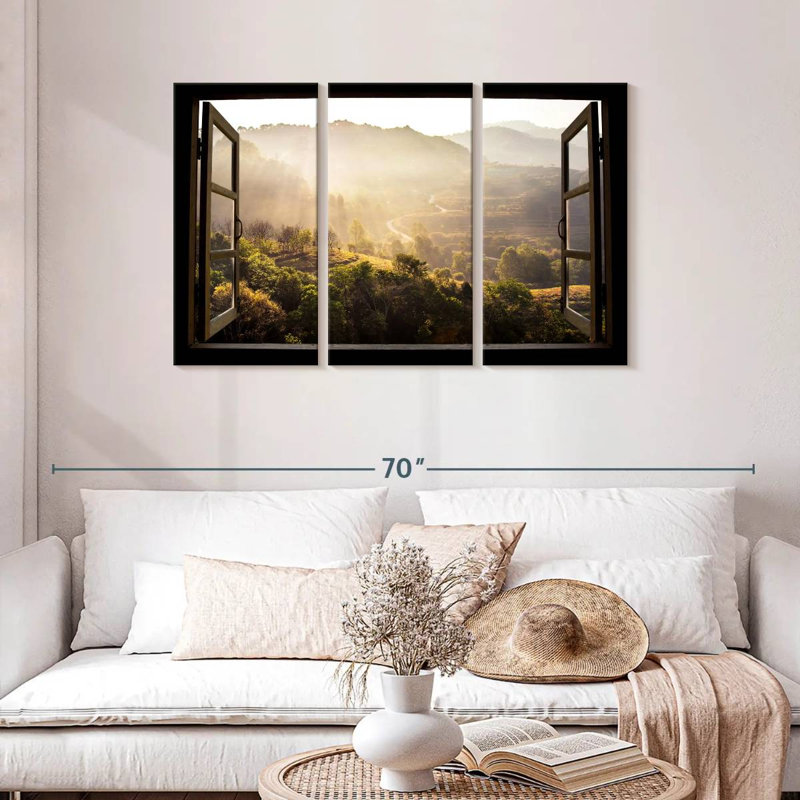 Alvord Chiang Mai Window View, 28" H x 45" W