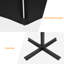 Darcie-May 132'' Lighted Cantilever Umbrella with Crank Lift , Counter Weights Included-528086180