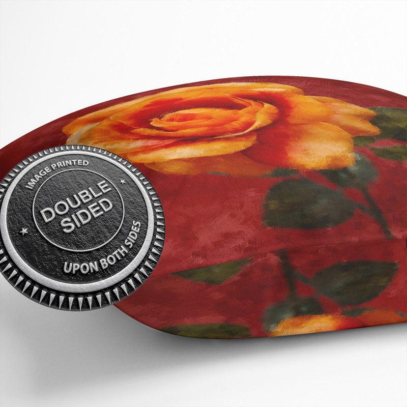 Rose in Bloom Cushion with Filling, 55cm H x 55cm W x 20cm D