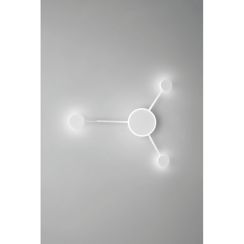 Falko LED Flush Mounted Sconce, White