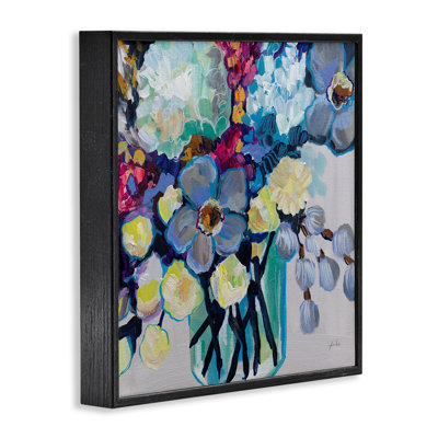 Affectionate Flower Bouquet Framed Giclee, design by Jeanette Vertentes