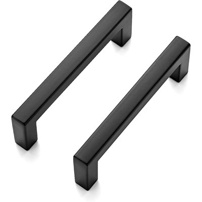30 Pack Solid  Center To Center Slim Square Bar Drawer Handles For Kitchen Cabinet Hardware