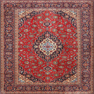 Tapis oriental rouge / beige Saarah