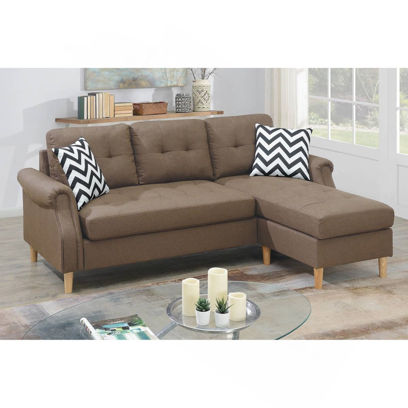Canapé modulaire réversible Living, Light Coffee