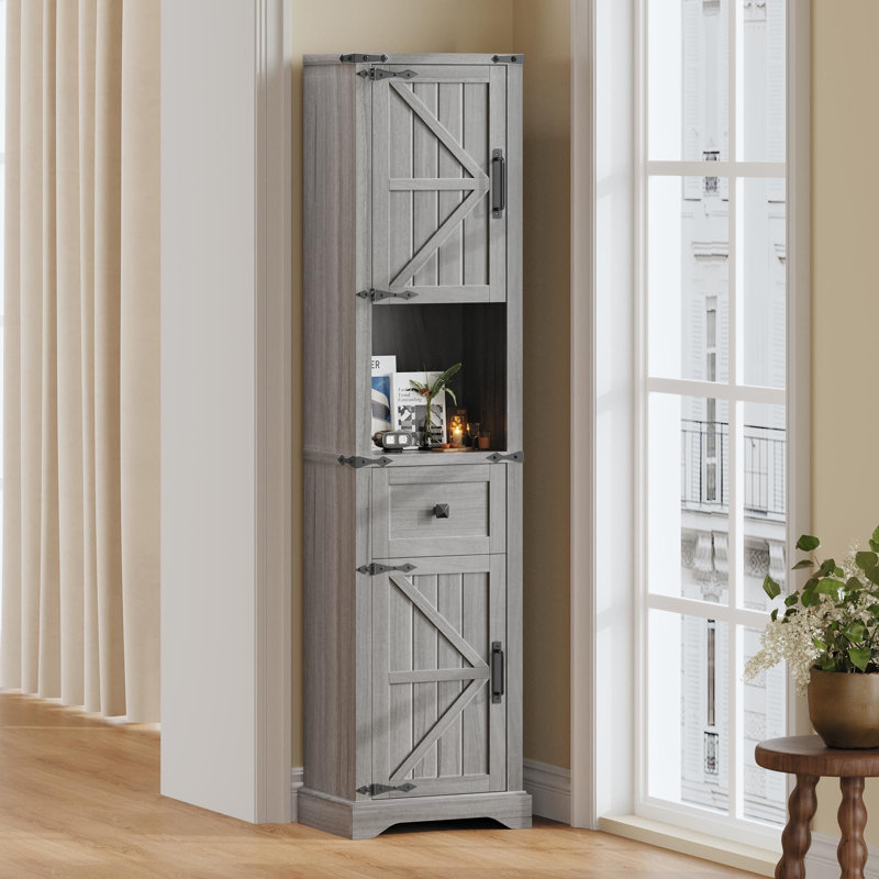Armoire de rangement 66 po, Blanc
