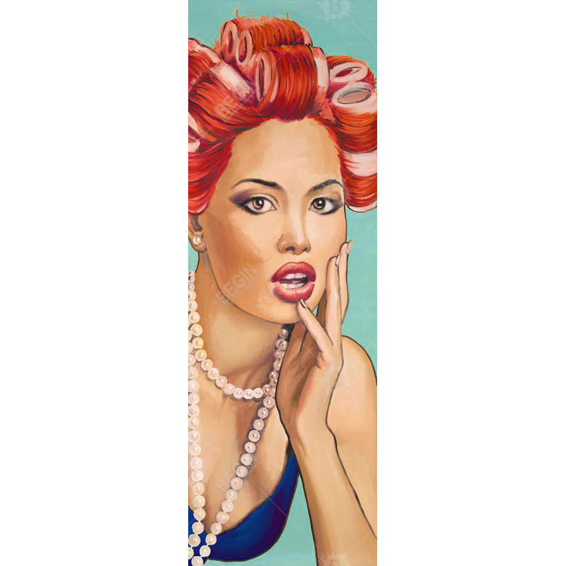 Pin-up avec des bigoudis - Neo Mint