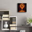 «Wine Glass Flame Abstract» par Rey Klimt, art mural en verre acrylique-77296652