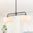 2 Light Dimmable Kitchen Island Linear Drum Chandelier-1429112718