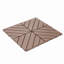 Carreaux de terrasse en plastique emboîtables, paquet de 44 tuiles de patio, 12 po x 12 po carré imperméable pour l'extérieur, utilisation de tous les temps, tuiles de patio pour la terrasse du balcon de la piscine-130196283