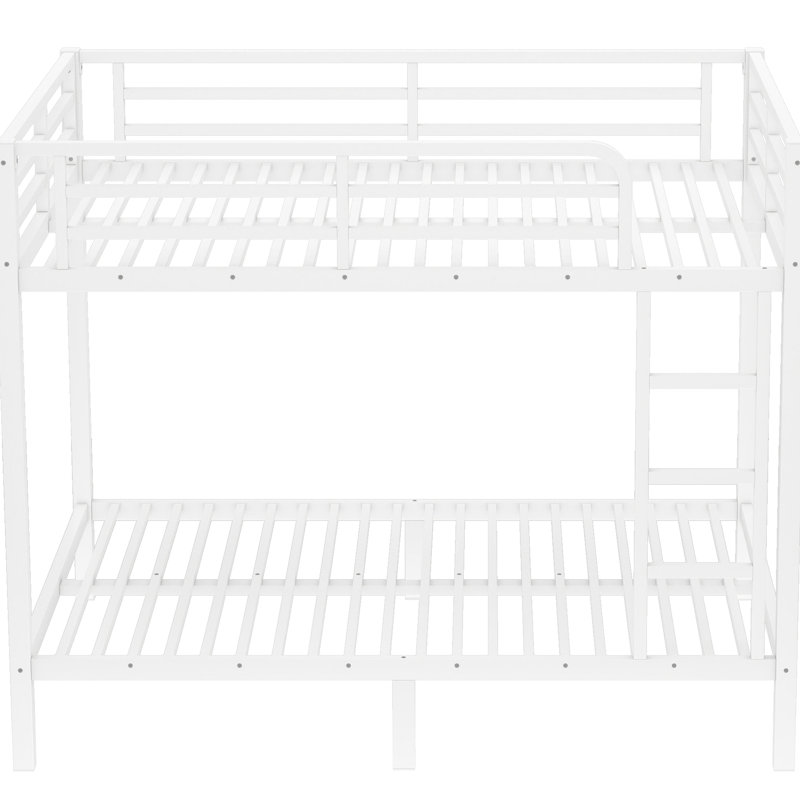 Metal Full Over Bunk Bed For Adults, Space Solution Proposition Realization, Noise- Sleep Scenario Plan, Build Composition Under Storage Space Utility Secure Guardrail Design Scheme Easy Assembly