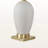 Nada Ceramic Table Lamp with Ivory and Cream Shade, 25.71'' H X 15.88'' W X 15.77'' D
