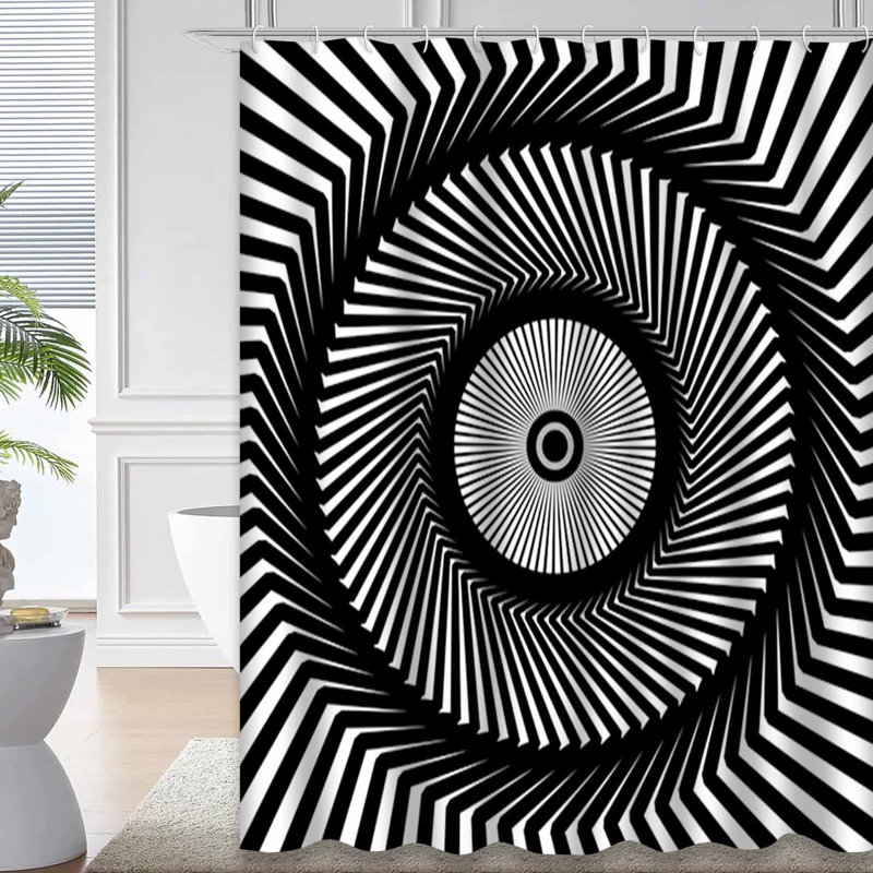 Rideau de douche Race Abstract, L 72 po x l 84 po