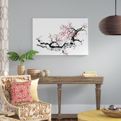 «Plum Blossom Branch III», peinture sur toile