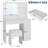 Makeup Vanity Desk with 3-Color Adjustable LED Mirror, Drawer & Cabinet, Power Outlets, Stool Included for Bedroom, Apartment-1820995115