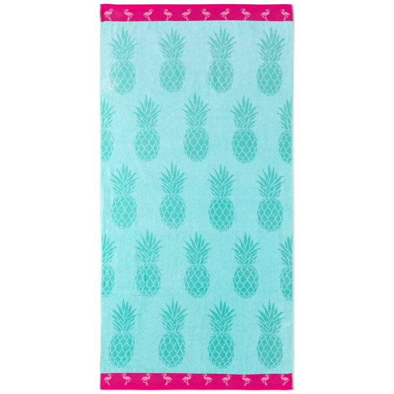  Serviette de plage 100% coton ananas