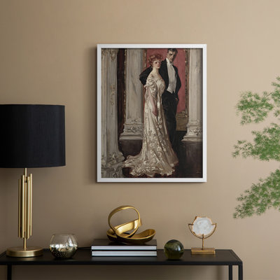 «Vintage Portrait Print», reproduction encadrée XC III