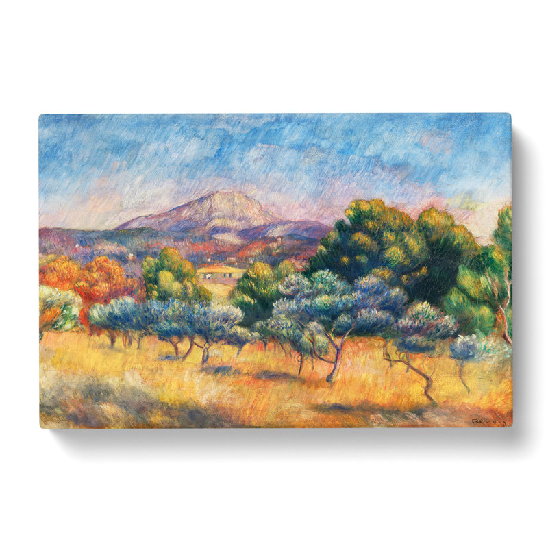 Montagne Sainte-Victoire by Pierre-Auguste Renoir - Wrapped Canvas Painting, 50cm H x 76cm W x 3cm D